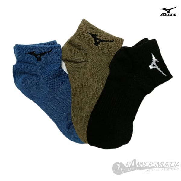 calcetines-mizuno-training-mid-3p-unisex-negro-verde-azul Training MID 3P - Imagen 1