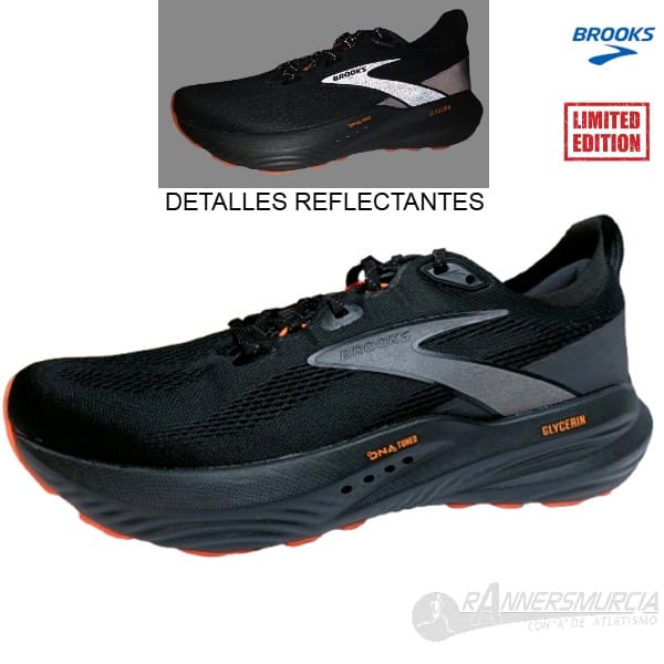 zapatillas-running-brooks-glycerin-22-hombre-negro-naranja Glycerin 22 - Imagen 2
