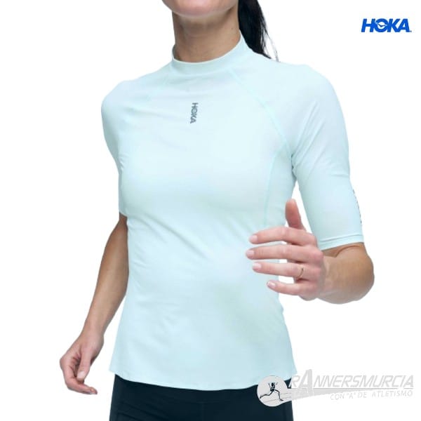 ropa-camiseta-mc-hoka-skybreeze-short-sleeve-mujer-verde-pastel Skybreeze Short Sleeve W - Imagen 1