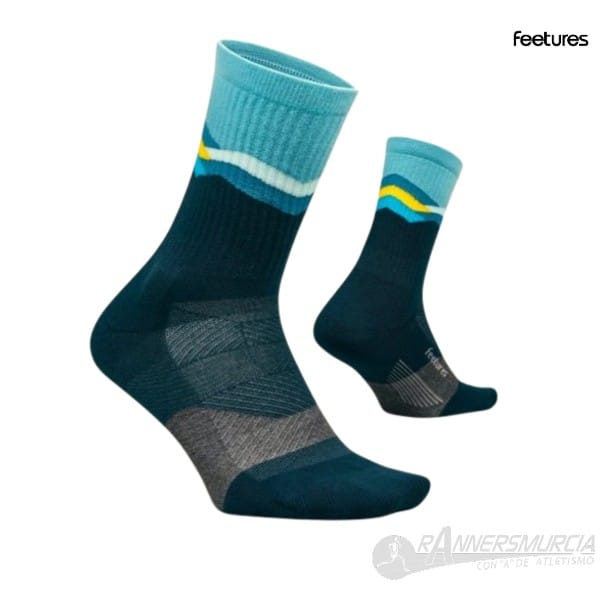 calcetines-feetures-trail-mini-crew-max-cushion-unisex-mountain-high-blue Trail Mini Crew Max Cushion - Imagen 1