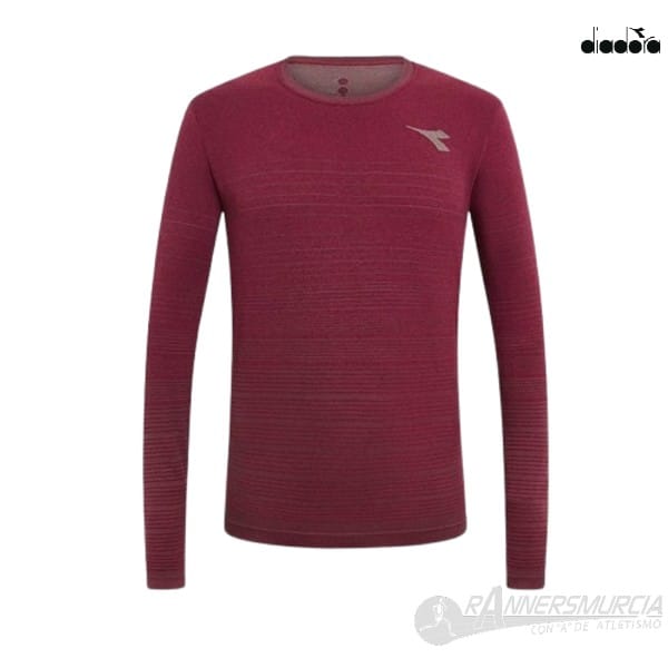 ropa-camiseta-ml-diadora-ls-t-shirt-stratouno-hombre-granate Ls T-Shirt Stratouno - Imagen 2