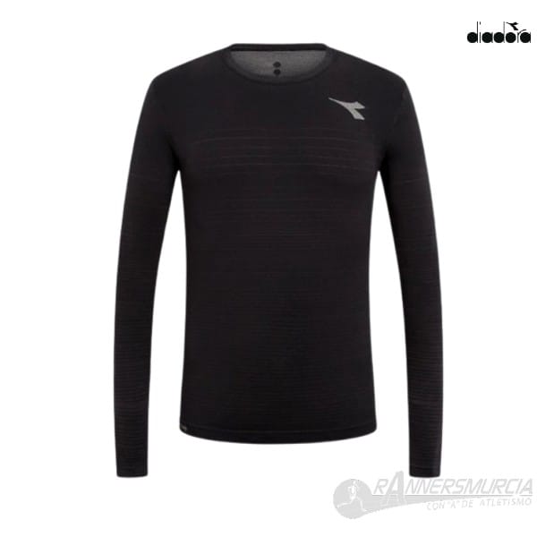 ropa-camiseta-ml-diadora-ls-t-shirt-stratouno-hombre-negro Ls T-Shirt Stratouno - Imagen 1