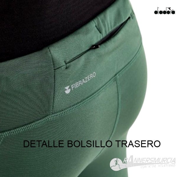 ropa-malla-larga-diadora-run-tights-winter-portection-hombre-verde-detalle-bolsillo-trasero Run Tights Winter Protection - Imagen 4