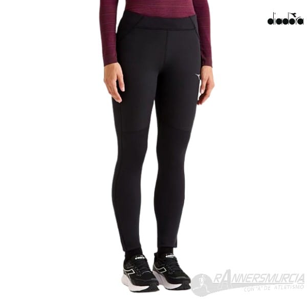 ropa-malla-larga-diadora-run-tights-winter-protection-mujer-negro Run Tights Winter Protection W - Imagen 1