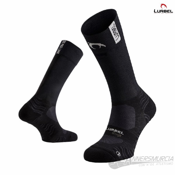 calcetines-lurbel-stone-pro-six-compression-unisex-negro-rojo Stone Pro Six Compression - Imagen 1